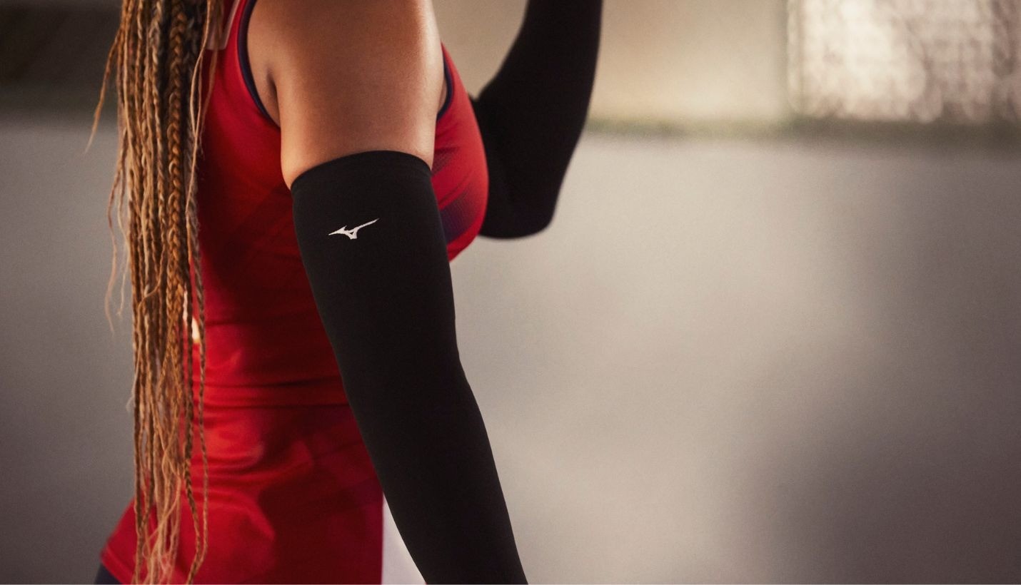 Arm sleeves in volleyball